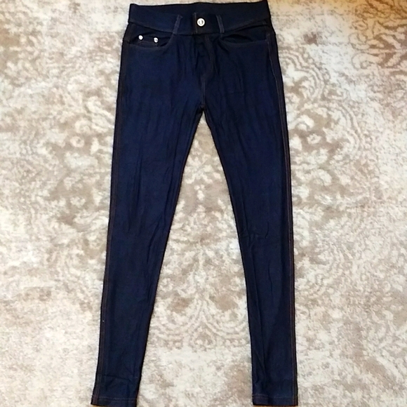 !!NEW!!Women's Pull-On Slimming Jeggings, By:Chalmons, Navy Jean, SIZE:Small - Picture 1 of 7